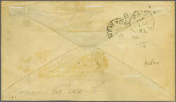 1881 (July 1): 1 c. vermilion on yellowish, Plate I, imperforate, a ...