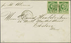 1881 (July 1): 5 c. yellow-green on greenish, plate I, imperforate, a ...