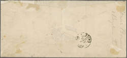 1879: Cover from Antofagasta with sender's cachet at left mailed to ...