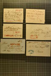 1795/1858: Eight different pre-philatelic covers from Peru, all in ...