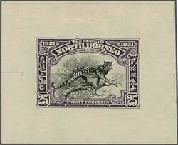 1931 (Jan 1): 50th Anniversary 25 c. black & violet, Die Proof in the ...
