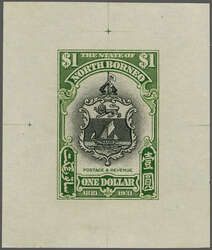 1931 (Jan 1): 50th Anniversary $ 1 black & yellow-green, Die Proof, ...