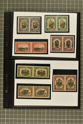 1895/1947: Group primarily unused adhesives and proofs incl. 1895 ...