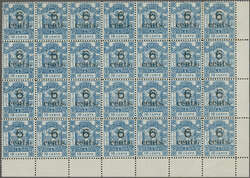 1891/92: Postage & Revenue '6 / cents.' black surcharge (Type 22) on ...