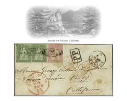 40 Rp. olivgrün im waagr. Paar zus. mit 15 Rp. rotkarmin, alle ...