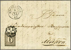 Winterthur: Zürich 6 Type I, die elfte Marke des Hunderterbogens, ...