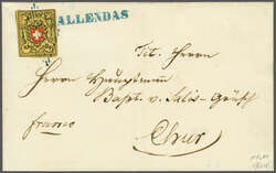 Type 15 r/u, farbfr. und voll- bis überrandig (Vortrennschnitt im ...