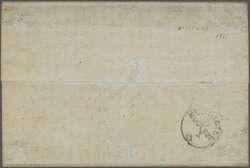 1 Fr. dunkelgrau zus. mit 10 Rp. dunkelpreussischblau, zwei farbr. ...