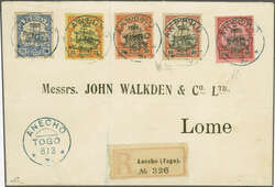 French occupation, Stamps of German Togo overprinted, 1914 (Oct): ...