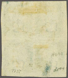 1840: 2 d. blue, plate 2, lettered GE-GF / HE-HF, a used block of ...