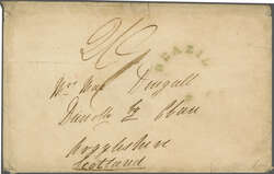 1844: Unpaid cover to Oban, Argyllshire carried by Falmouth Packet ...