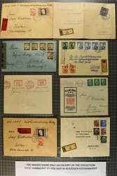 1856/1962: Vielseitiger Briefposten mit Ganzsachen, Inflationsbelegen ...
