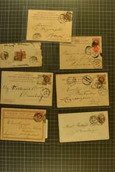 1875/1900: Group of 40 stationery items, of which 26 are addressed to ...