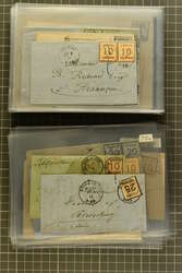 70: l'État souverain allemand NDP de l'Alsace-Lorraine - Covers bulk lot