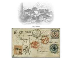 Overland via Southampton 1857 (Nov 16): Cover from Yackandandah, ...