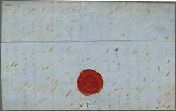 Overland via Southampton 1858 (Oct 14): Entire from Lake River, ...