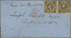 Overland via Marseilles 1857 (Sept 11): Entire from Sydney, New South ...