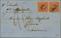 Overland via Marseilles 1857 (Oct 13): Entire from Sydney, New South ...