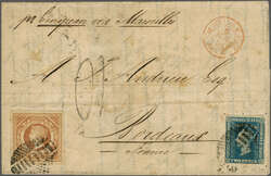 Overland via Marseilles 1858 (May 11): Entire from Sydney, New South ...