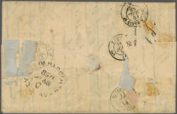 Overland via Marseilles 1858 (May 11): Entire from Sydney, New South ...