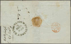 Overland via Marseilles 1858 (Oct 11): Cover from Sydney, New South ...