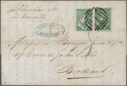 Overland via Marseilles 1858 (Dec 18): Entire from Melbourne, ...