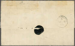 Overland via Marseilles 1859 (Oct 14): Second sheet of entire letter ...