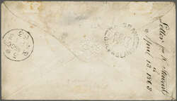 Overland via Marseilles 1863 (Feb 18): Cover from Brisbane, ...