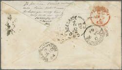 Overland via Marseilles 1863 (Nov 26): Cover from Meadows, South ...