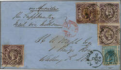 Overland via Marseilles 1863 (Dec 23): Cover from Sydney, New South ...