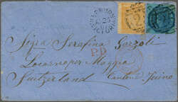 Overland via Marseilles 1867 (April 28): Cover from Hepburn, Victoria ...