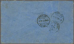 Overland via Brindisi 1872 (March 25): Cover from Brisbane, ...