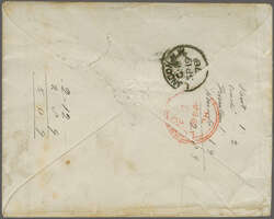 Overland via Brindisi 1878 (Aug 3): Cover from Hobart, Tasmania to ...