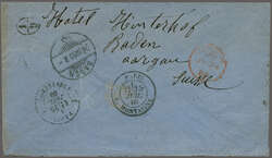 Overland via Brindisi 1880 (June 13): Cover from Adelaide, South ...