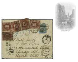 Overland via Naples 1891 (March 9): Cover from Adelaide, South ...