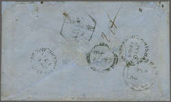 Via Galle 1864 (July 6): Cover from Gladstone, Queensland to Reid ...