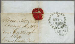 Via Cape Horn 1857(May 16): Cover from Sydney, New South Wales to ...
