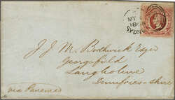 Via Panama 1868 (May 1): Cover from Sydney, New South Wales to ...