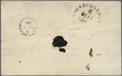 Overland via Southampton 1857 (Dec 11): Cover from Sydney, New South ...