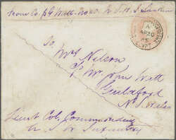 Incoming Mail Overland via Brindisi & Suez 1885 (April 20): Great ...