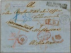 Incoming Mail Overland via Southampton 1867 (July 27): Registered ...