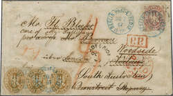 Incoming Mail Overland via Southampton 1867 (July 26): Cover from ...