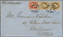Incoming Mail Overland via Southampton 1869 (Aug 30): Entire from ...