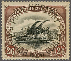 1901/05: 2 s. 6 d. black & brown on thick paper, wmk. Horizontal, a ...