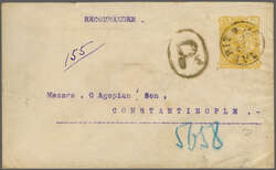 1902 (March): Rosette overprint in red on Typeset provisionals, 2nd. ...