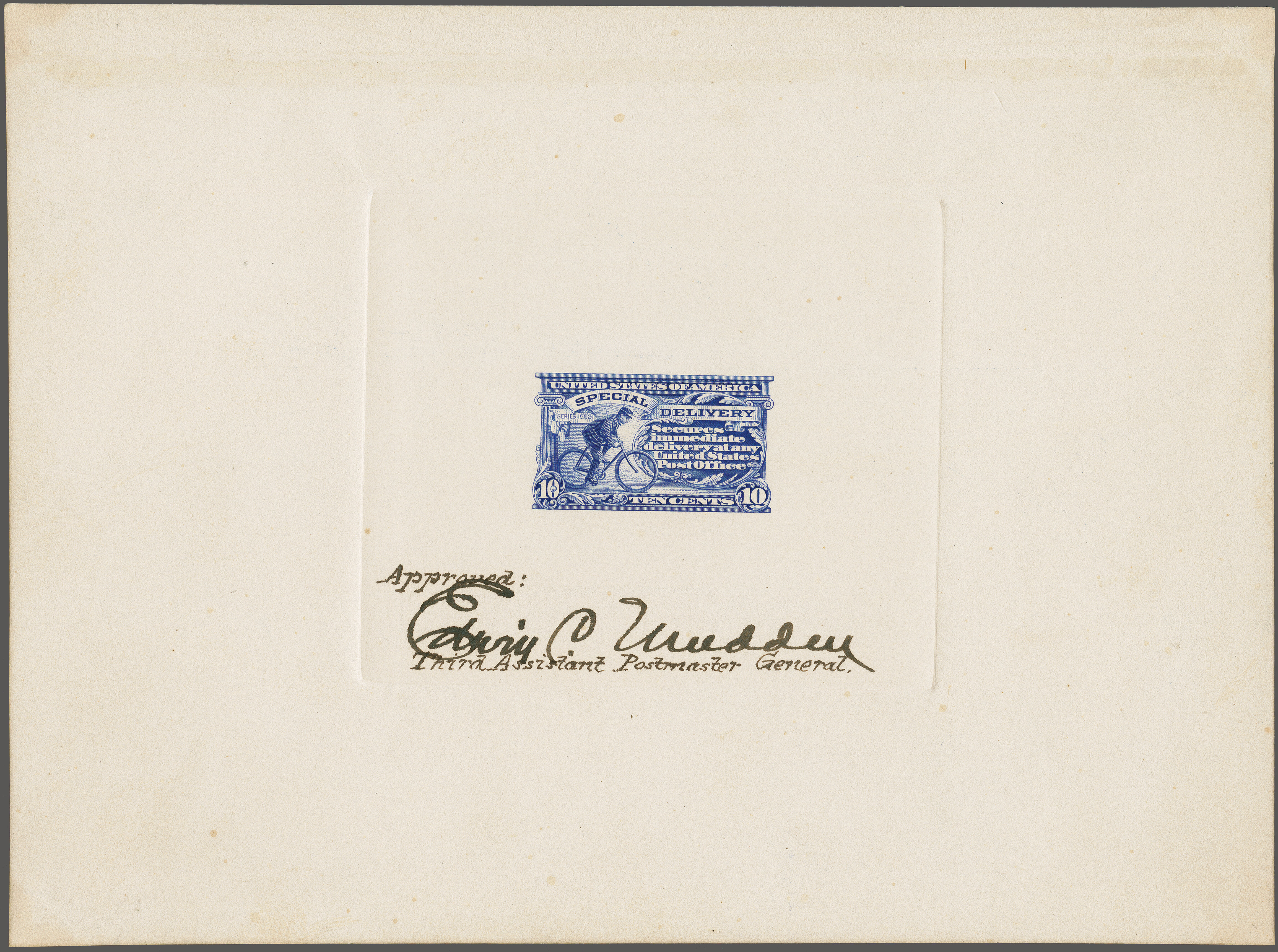1902: 10 c. Ultramarine Issue 1902: 10 c. ultramarine, large die ...