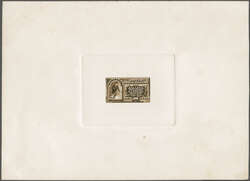 1885 10 c. Blue Issue 1885: 10 c. trial colour die proof in dark ...