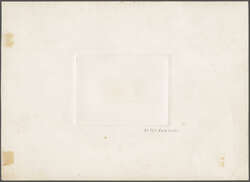 1885 10 c. Blue Issue 1885: 10 c. trial colour die proof in dark ...