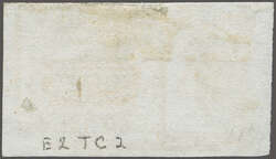 1888 10 c. Blue Issue 1888: 10 c. yellow-brown, stamp-size trial ...