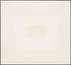 1888 10 c. Blue Issue 1888: 10 c. blue, die proof on India, sunk on ...